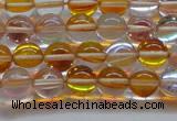 CMS1531 15.5 inches 6mm round synthetic moonstone beads wholesale