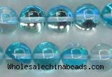 CMS1554 15.5 inches 12mm round synthetic moonstone beads wholesale