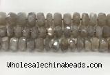 CMS1661 15.5 inches 6*12mm - 8*13mm faceted tyre moonstone beads