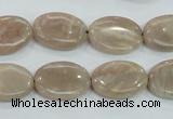 CMS17 15.5 inches 13*18mm oval moonstone gemstone beads wholesale