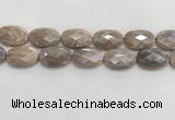 CMS1804 15.5 inches 20*30mm faceted oval AB-color moonstone beads