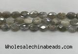 CMS1812 15.5 inches 10*14mm faceted oval AB-color moonstone beads