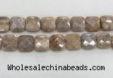 CMS1833 15.5 inches 20*20mm faceted square AB-color moonstone beads