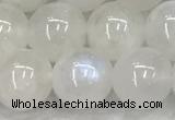 CMS1904 15.5 inches 12mm round white moonstone gemstone beads