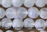 CMS1921 15.5 inches 6mm round white moonstone gemstone beads