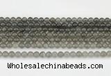 CMS2020 15.5 inches 6mm round black moonstone beads wholesale