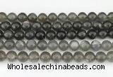 CMS2022 15.5 inches 10mm round black moonstone beads wholesale