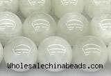 CMS2096 15 inches 8mm round white moonstone beads