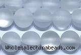 CMS2173 15 inches 6mm, 8mm, 10mm & 12mm round matte synthetic moonstone beads