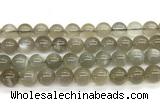 CMS2296 15 inches 10mm round grey moonstone beads wholesale