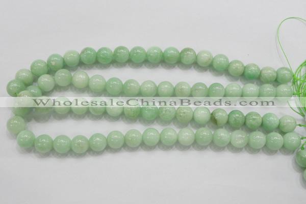 CMS405 15.5 inches 12mm round green moonstone beads wholesale