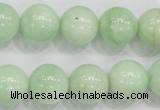 CMS406 15.5 inches 14mm round green moonstone beads wholesale