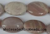 CMS540 15.5 inches 18*25mm oval moonstone beads wholesale