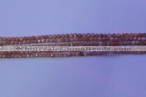 CMS569 15.5 inches 4mm faceted round moonstone gemstone beads