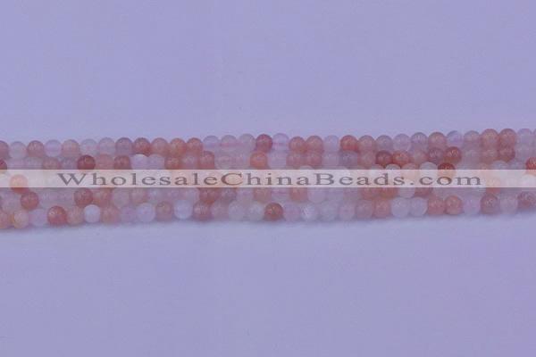 CMS620 15.5 inches 4mm round rainbow moonstone beads wholesale