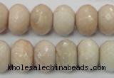 CMS68 15.5 inches 12*16mm faceted rondelle moonstone gemstone beads