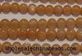 CMS701 15.5 inches 6mm round peach moonstone beads wholesale