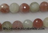 CMS881 15.5 inches 12mm faceted round moonstone gemstone beads