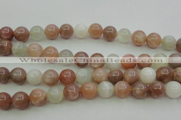 CMS894 15.5 inches 12mm round moonstone gemstone beads wholesale