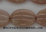 CMS964 15.5 inches 13*18mm oval A grade moonstone beads