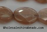 CMS968 15.5 inches 13*18mm faceted oval A grade moonstone beads