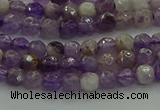 CNA1010 15.5 inches 4mm faceted round dogtooth amethyst beads