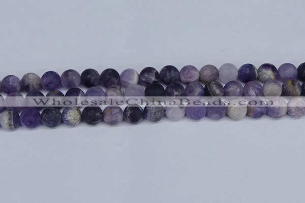 CNA1063 15.5 inches 10mm round matte dogtooth amethyst beads