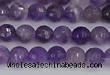 CNA1071 15.5 inches 6mm faceted round dogtooth amethyst beads