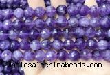 CNA1115 15.5 inches 10mm faceted round amethyst gemstone beads