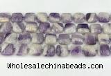 CNA1183 15.5 inches 14*14mm square amethyst beads wholesale