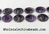 CNA1195 15.5 inches 30*40mm oval amethyst beads wholesale