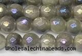 CNA1235 15 inches 6mm faceted round AB-color lavender amethyst beads