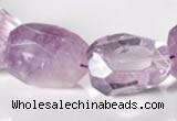 CNA17 15*28mm freeform A- grade natural amethyst beads Wholesale