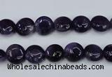 CNA267 15.5 inches 10mm flat round natural amethyst beads wholesale