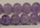 CNA302 15.5 inches 12mm round natural lavender amethyst beads