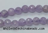 CNA310 15.5 inches 8mm faceted round natural lavender amethyst beads