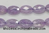 CNA329 15.5 inches 10*14mm faceted oval natural lavender amethyst beads