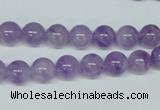 CNA401 15.5 inches 6mm round natural lavender amethyst beads