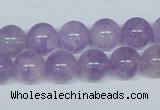 CNA404 15.5 inches 14mm round natural lavender amethyst beads