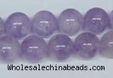 CNA405 15.5 inches 16mm round natural lavender amethyst beads