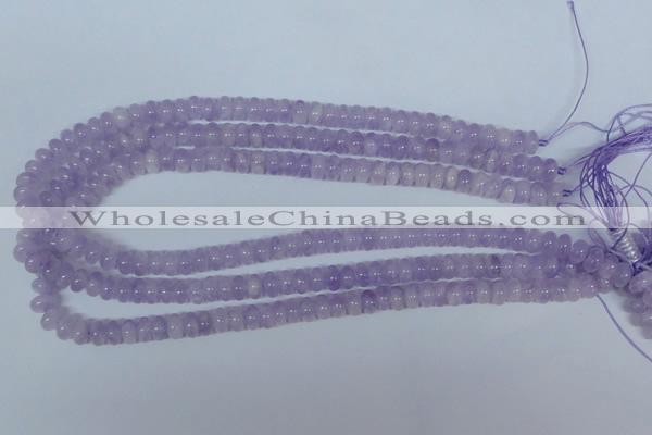 CNA407 15.5 inches 3*6mm rondelle natural lavender amethyst beads