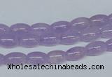 CNA410 15.5 inches 6*10mm rice natural lavender amethyst beads