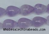 CNA418 15.5 inches 12*16mm teardrop natural lavender amethyst beads