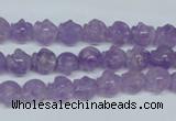 CNA431 15.5 inches 8*8mm skull shape natural lavender amethyst beads