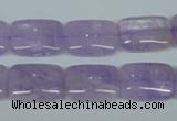 CNA440 15.5 inches 13*18mm rectangle natural lavender amethyst beads