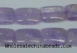 CNA441 15.5 inches 15*20mm rectangle natural lavender amethyst beads