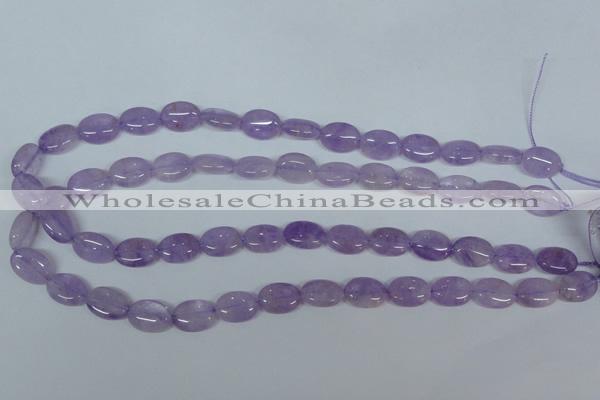 CNA444 15.5 inches 10*14mm oval natural lavender amethyst beads