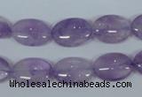 CNA446 15.5 inches 13*18mm oval natural lavender amethyst beads