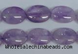 CNA447 15.5 inches 15*20mm oval natural lavender amethyst beads