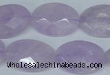 CNA458 15.5 inches 18*25mm faceted oval natural lavender amethyst beads